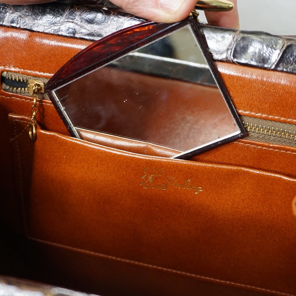 Vintage EUC Sterling Alligator Bag - Picture 11 of 11